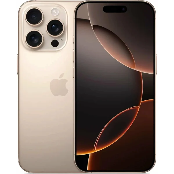 Смартфон iPhone 16 pro 128Gb desert titanium, золотистый, Dual: 2 SIM изображение 1