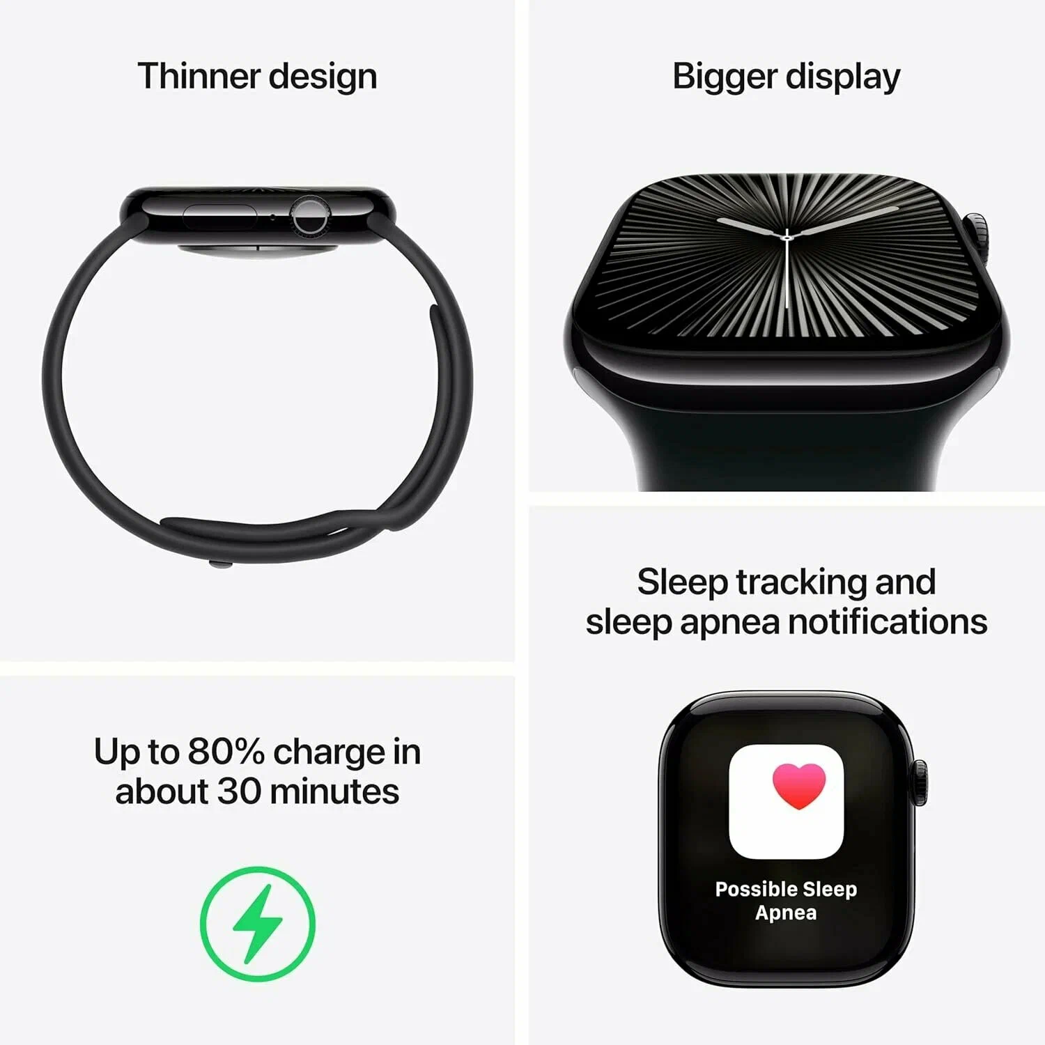 Часы Apple Watch S10 46mm Silver Aluminium Case/Denim SB M/L (MWWM3) изображение 4