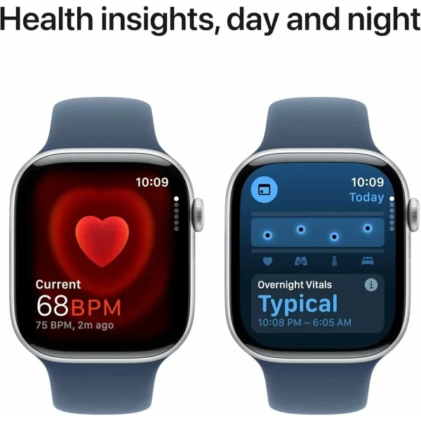 Часы Apple Watch S10 46mm Silver Aluminium Case/Denim SB M/L (MWWM3) изображение 6
