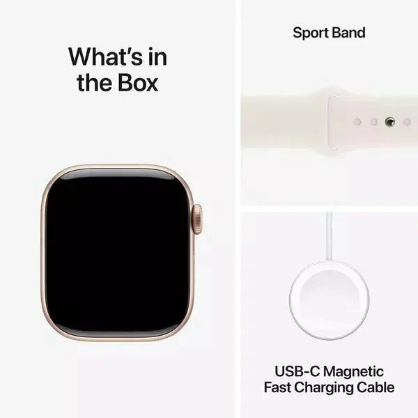 Часы Apple watch S10 42 Rose Gold Alum.Case S/M Light Blush SB MWWH3 изображение 8