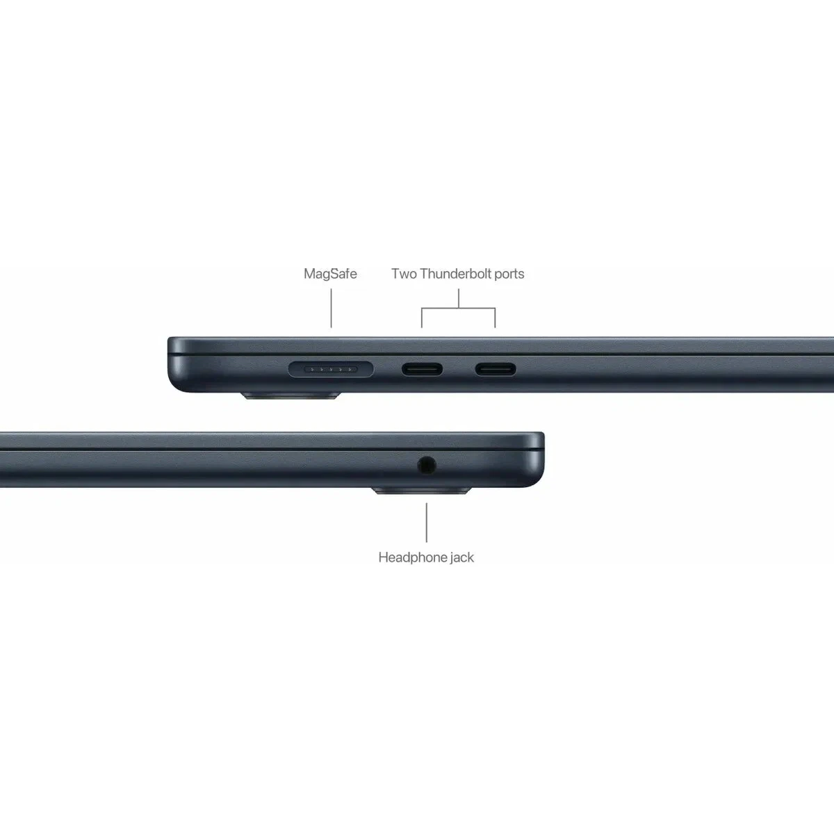 Ноутбук Apple MacBook Air M3 15 A3114, 15,3", SSD 512GB, 16GB RAM, macOS Midnight изображение 5