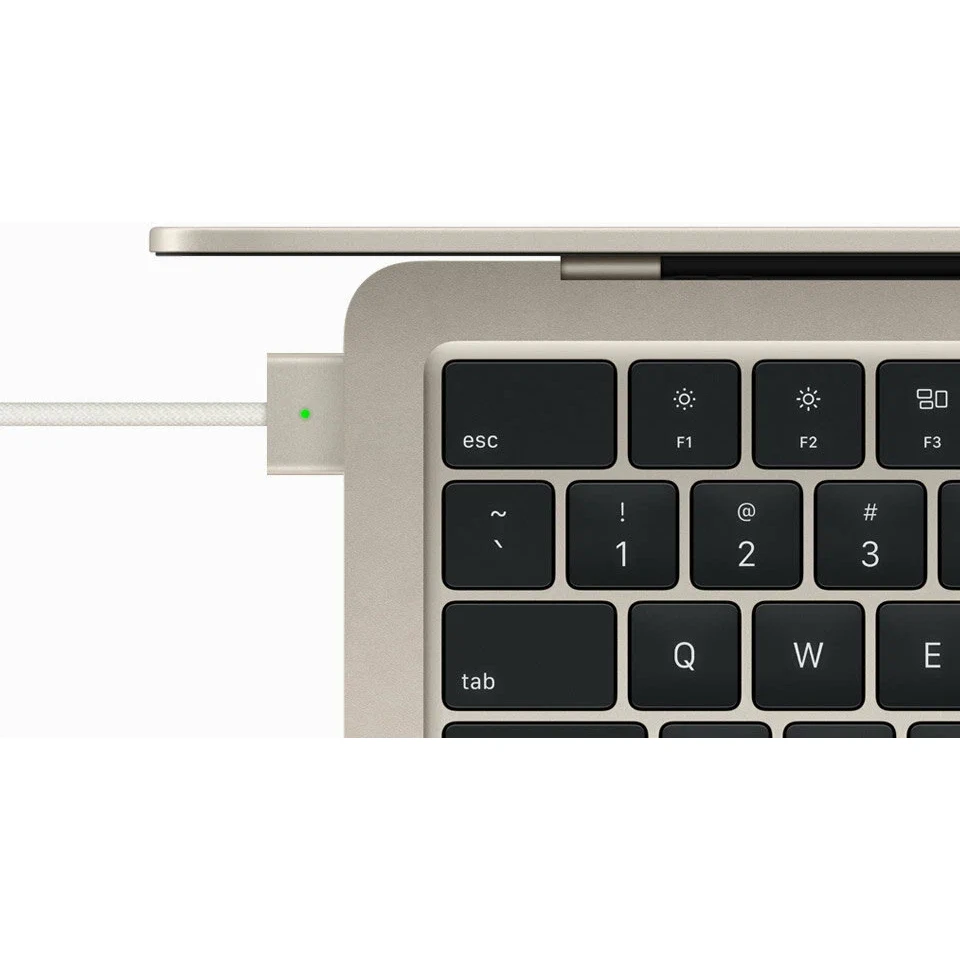 Ноутбук Apple MacBook Air 13" MRXT3 (M3 8-Core, GPU 8-Core, 8/256GB), «Сияющая звезда» | Starlight (RU раскладка/вилка) изображение 15