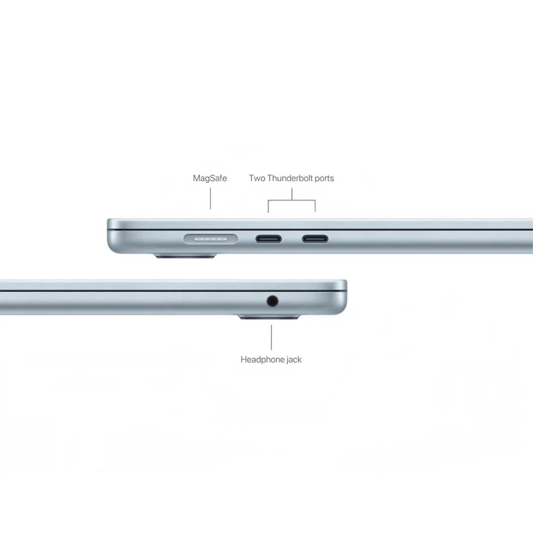 Ноутбук Apple MacBook Air 15 2025 M4 16/256GB Sky Blue (MC7A4) английская раскладка изображение 5