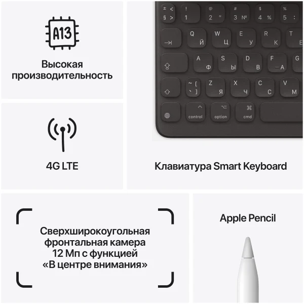 Планшет Apple, iPad 9, 10.2", 256 Gb, WiFi, Black ( Черный ) изображение 22