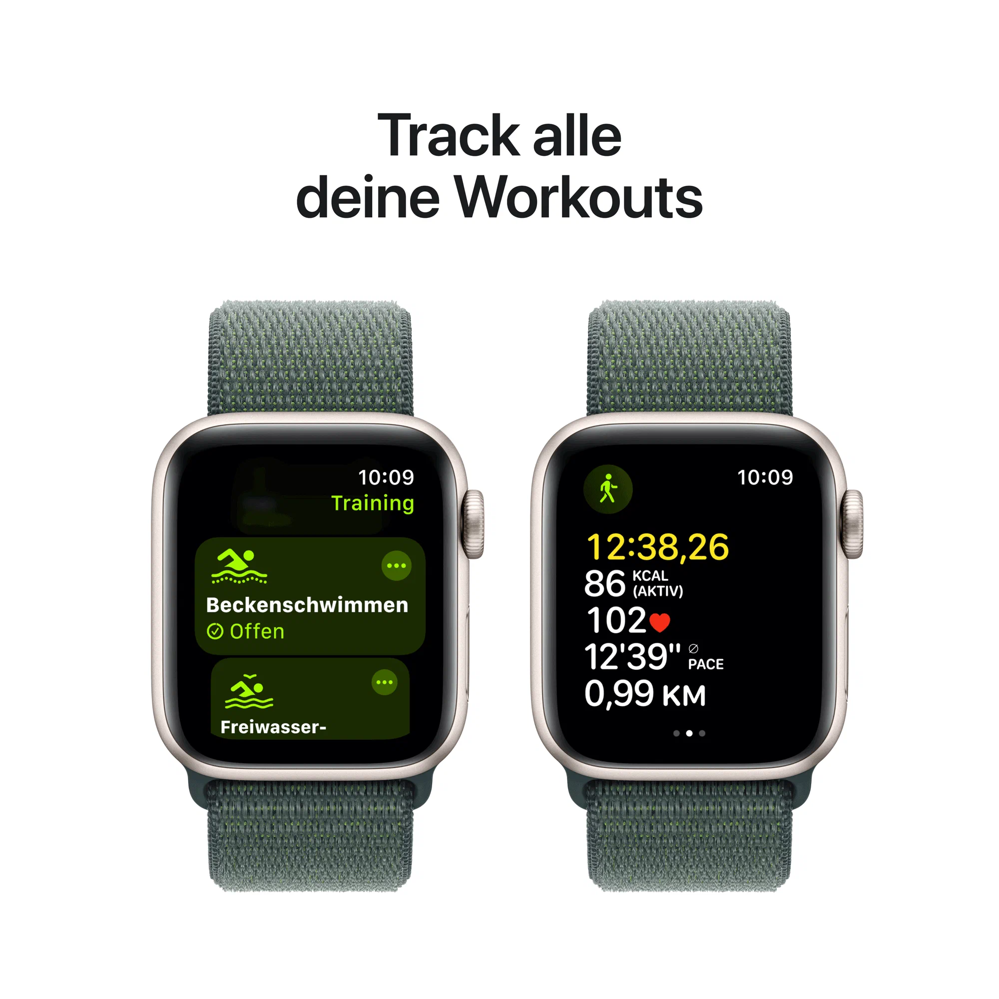 Часы Apple watch SE2 40 (2024) Starlight Lake Green SL (MXEH3) изображение 3