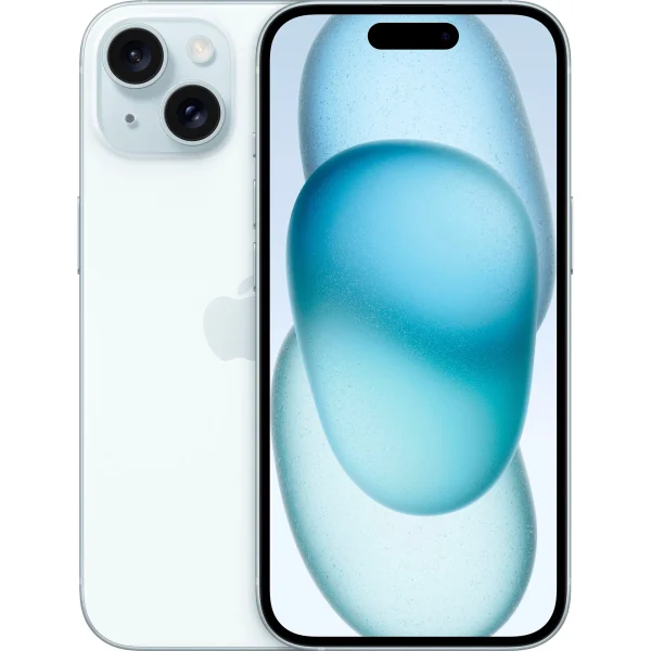 Смартфон Apple iPhone 15 256 ГБ, 6.1 OLED, A16 Bionic, 48 МП, Dual nano SIM + eSIM, голубой (blue) EU изображение 1