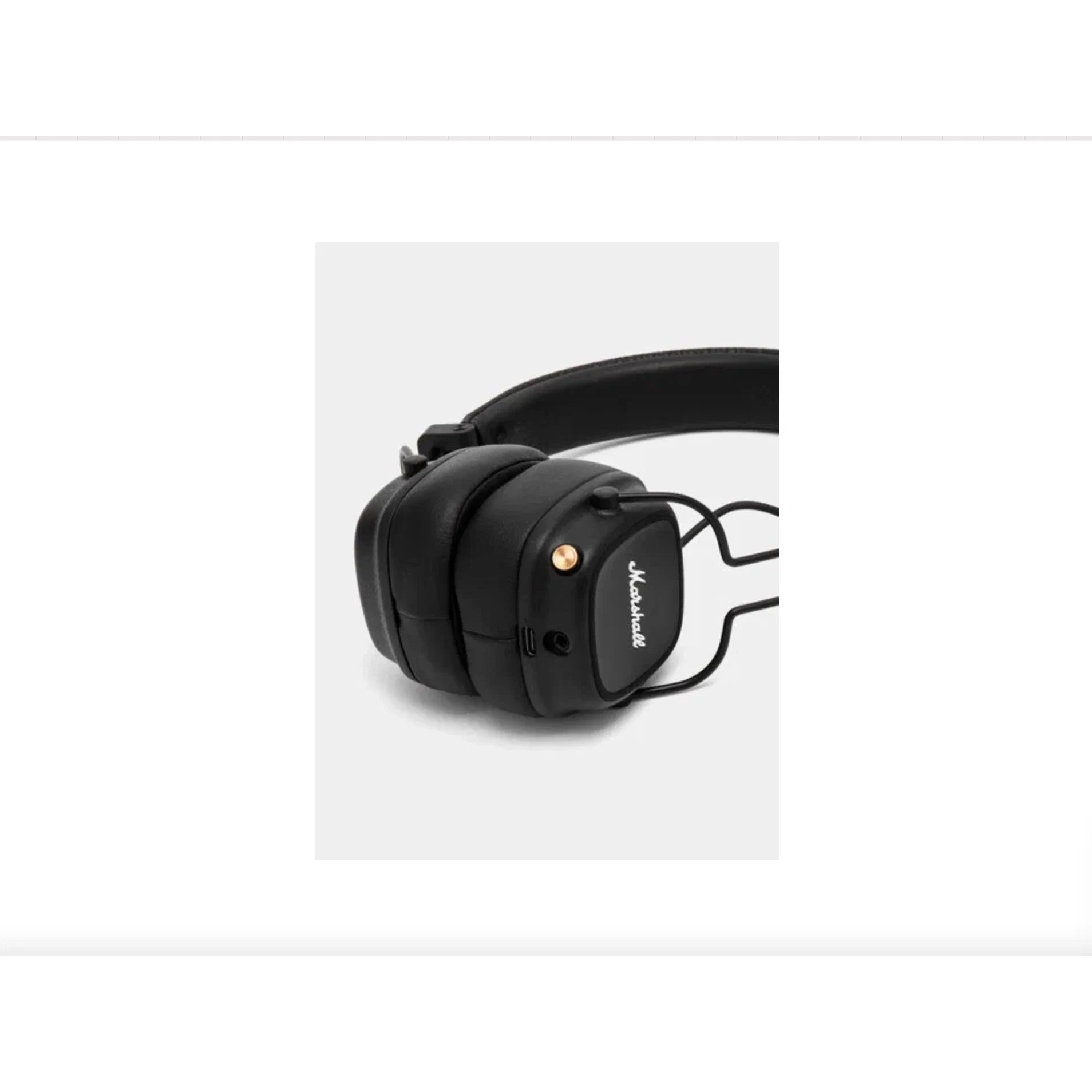 Беспроводные наушники Marshall Major 4 black, накладные, Bluetooth 5.0, 80 ч работы изображение 18