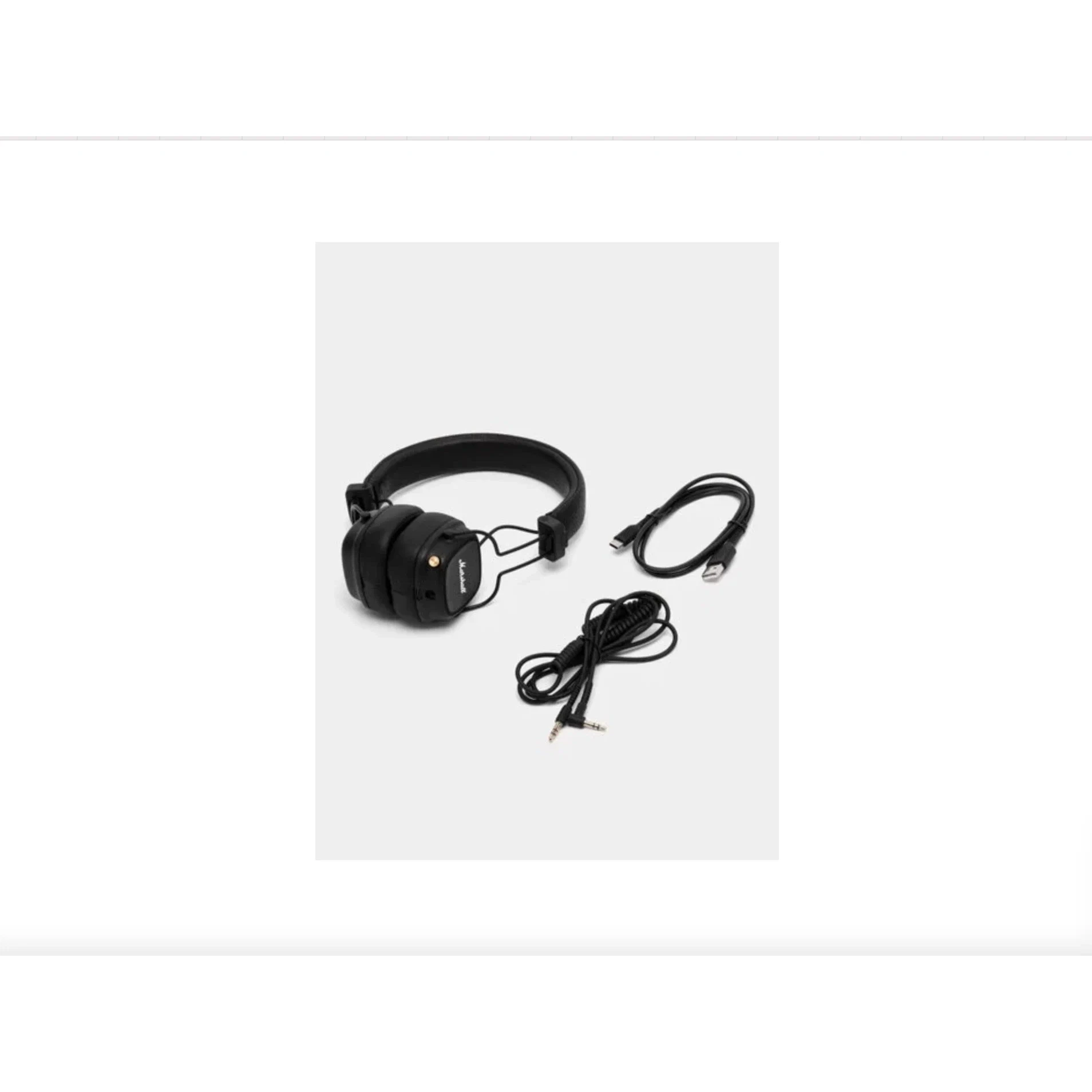Беспроводные наушники Marshall Major 4 black, накладные, Bluetooth 5.0, 80 ч работы изображение 20