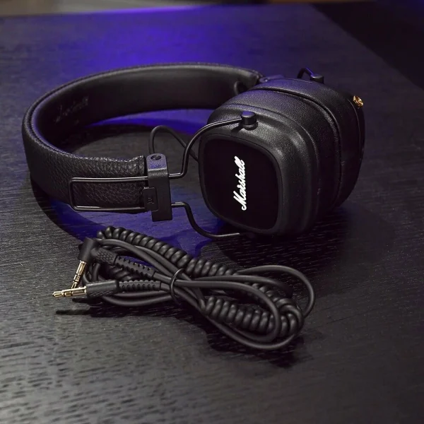 Беспроводные наушники Marshall Major 4 black, накладные, Bluetooth 5.0, 80 ч работы изображение 6