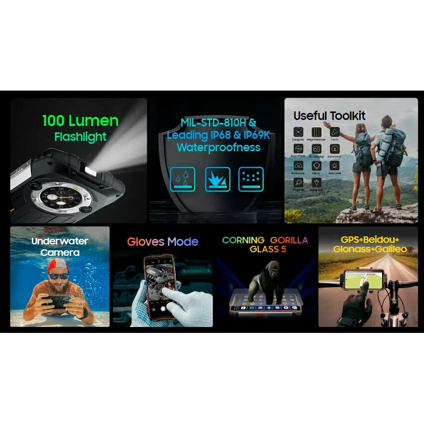 Противоударный смартфон Blackview BV9300 Pro (12+12)/256Gb Black, 2 SIM изображение 4