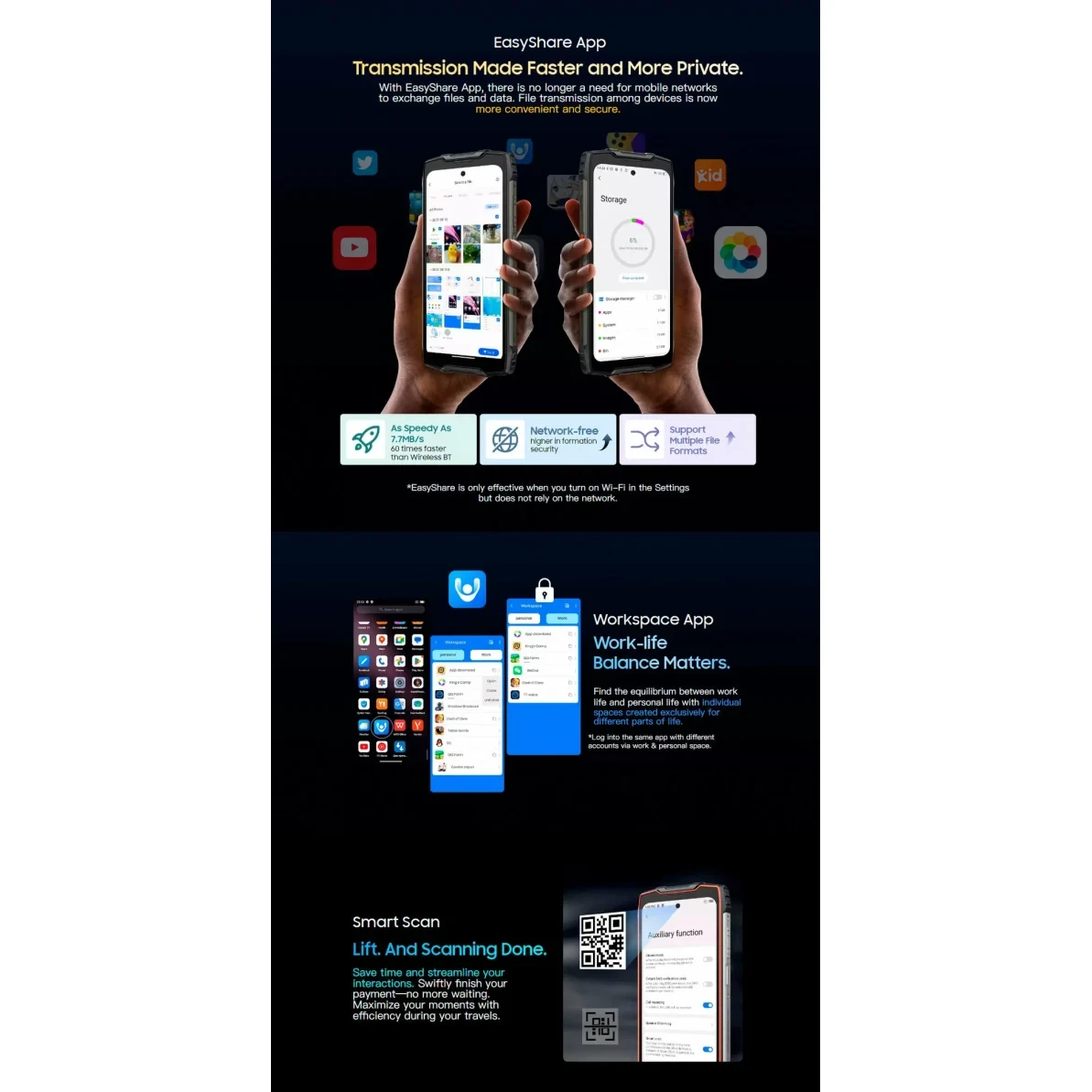 Противоударный смартфон Blackview BV9300 Pro (12+12)/256Gb Black, 2 SIM изображение 26