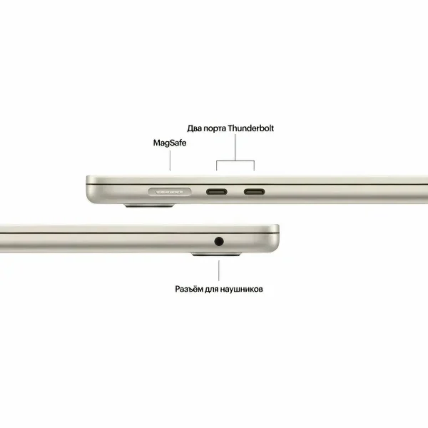 Ноутбук MacBook Air 15' M3/16/256GB Starlight MC9F4 (с русской раскладкой) изображение 4