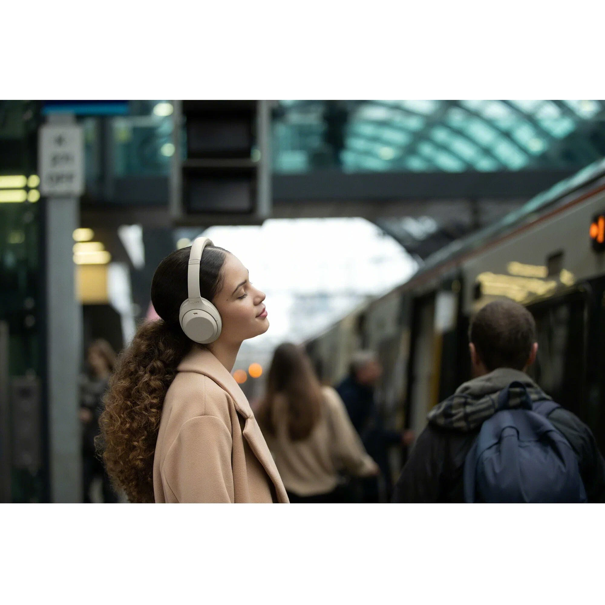 Беспроводные наушники Sony WH-1000XM4 с шумоподавлением, Silver | Серебро изображение 10