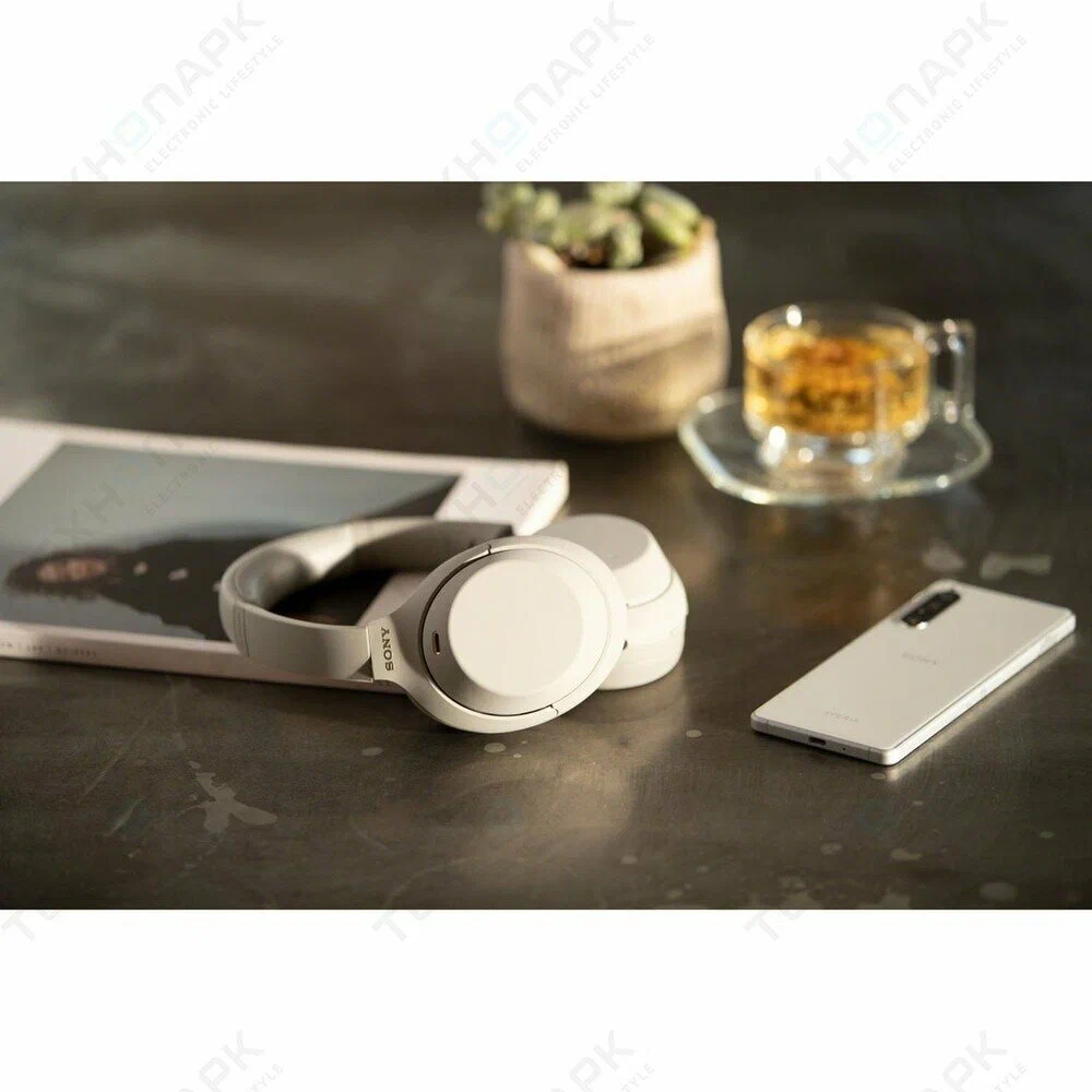 Беспроводные наушники Sony WH-1000XM4 с шумоподавлением, Silver | Серебро изображение 9