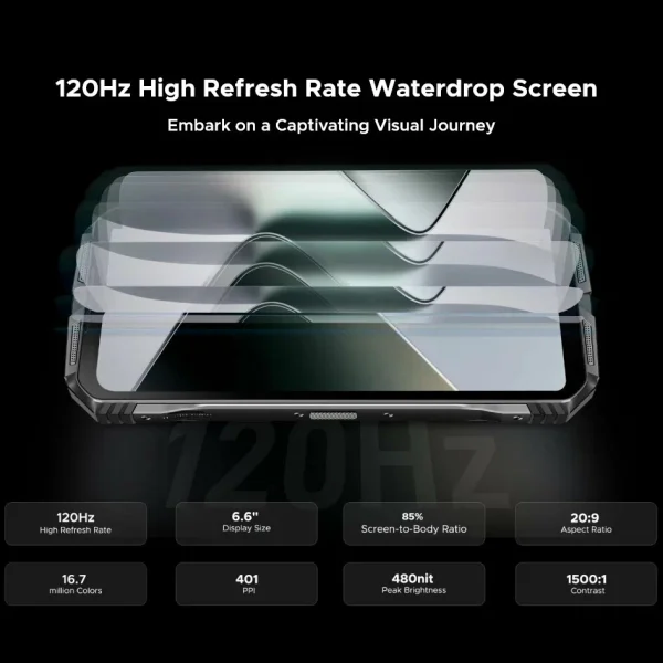 Смартфон DOOGEE S118 (12+20)32/512Gb, 2408х1080, Green (Зеленый) изображение 2