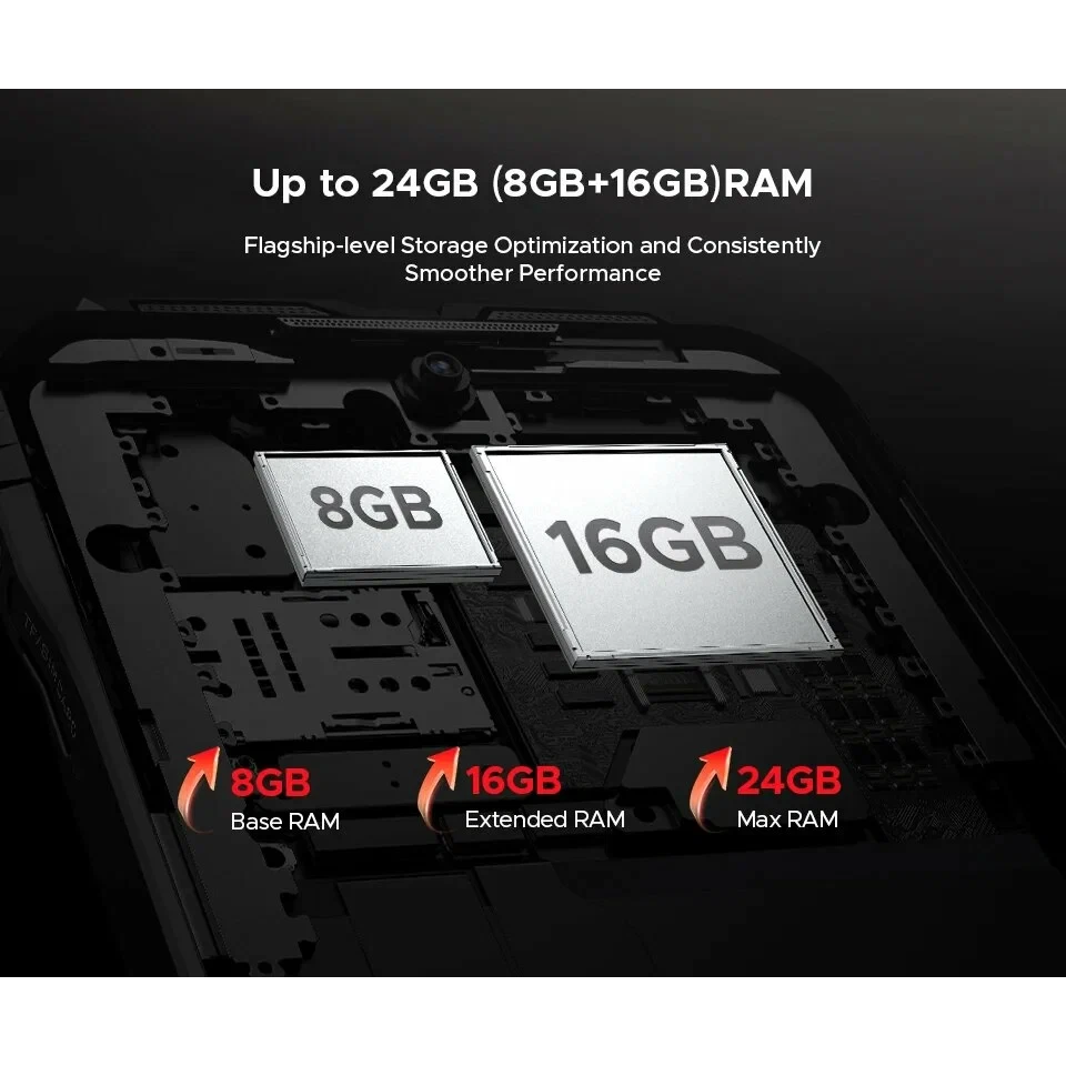 Смартфон DOOGEE S118 Pro, ( 8 + 16 ), 24/512Gb, Red / Красный изображение 14