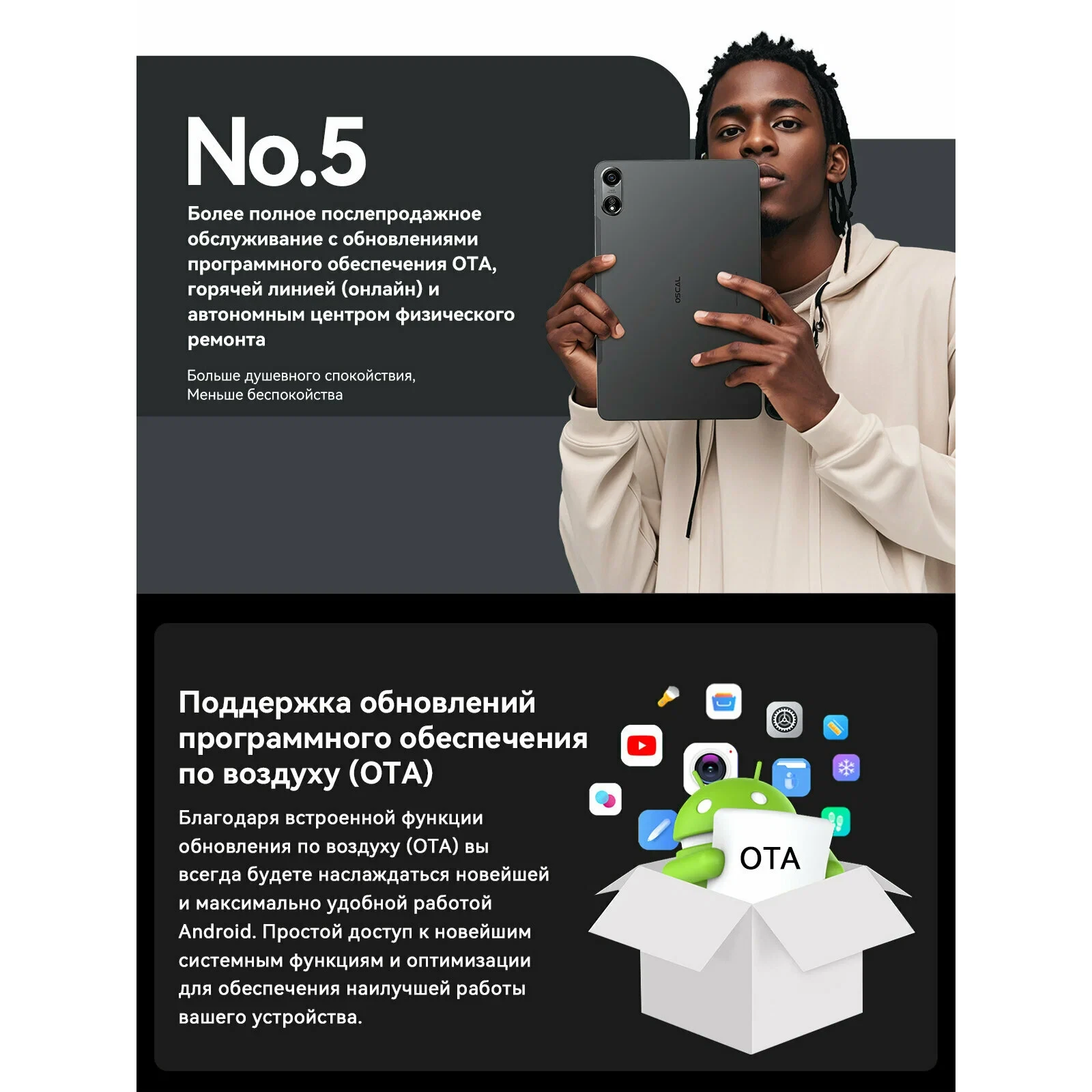 Планшет Blackview OSCAL PAD100 12+24/256Gb Dual nano-sim Blue (Синий) изображение 21